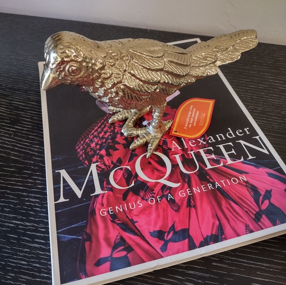 Coffee table bird made in India handcrafted golden - Picture 6 of 6